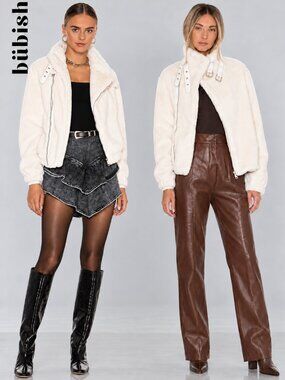 💥HOT ITEM!💥Bubish Orlando Faux Fur Jacket in Cream